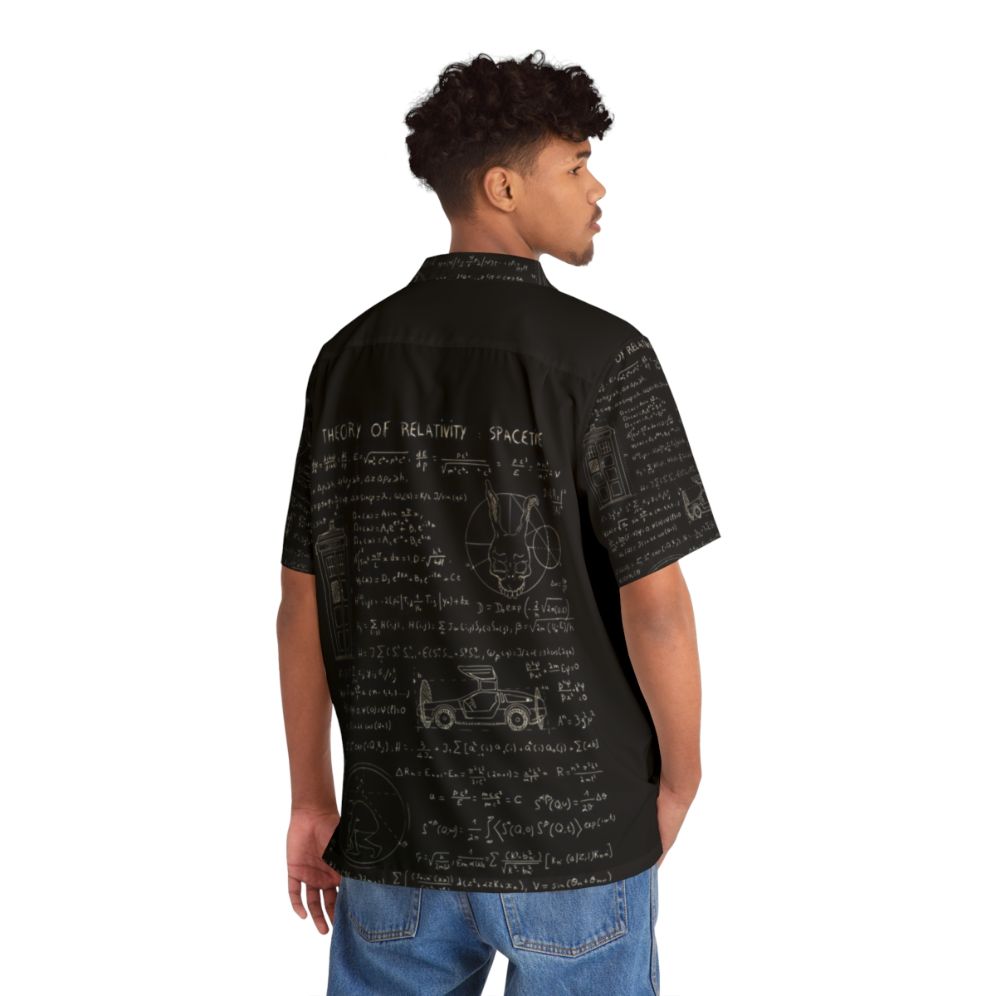 Spacetime Hawaiian Shirt featuring physics and science design - People Back