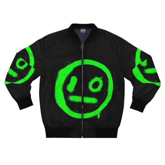 Techno-inspired bomber jacket for electronic music lovers