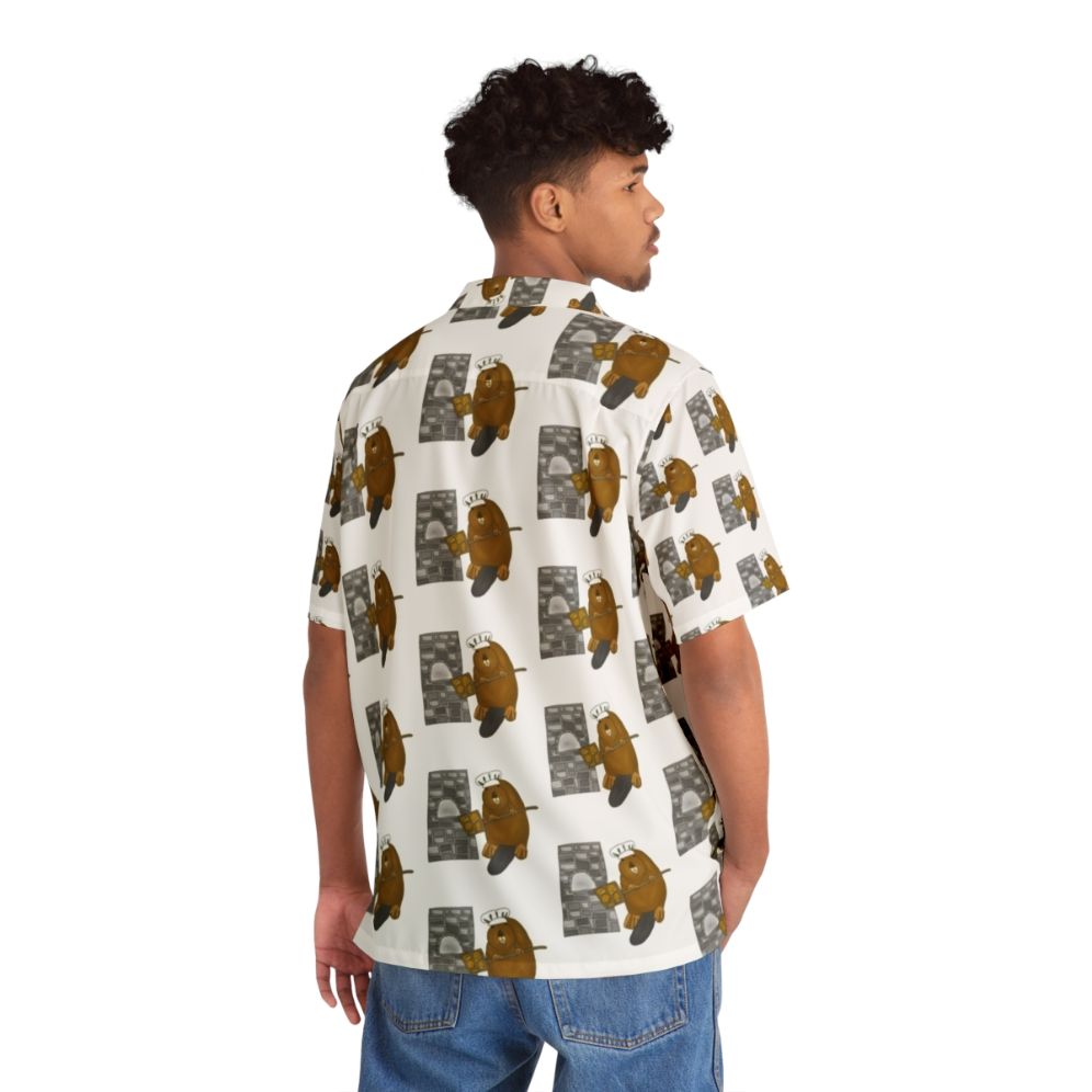 Baking Beaver Hawaiian Shirt - People Back