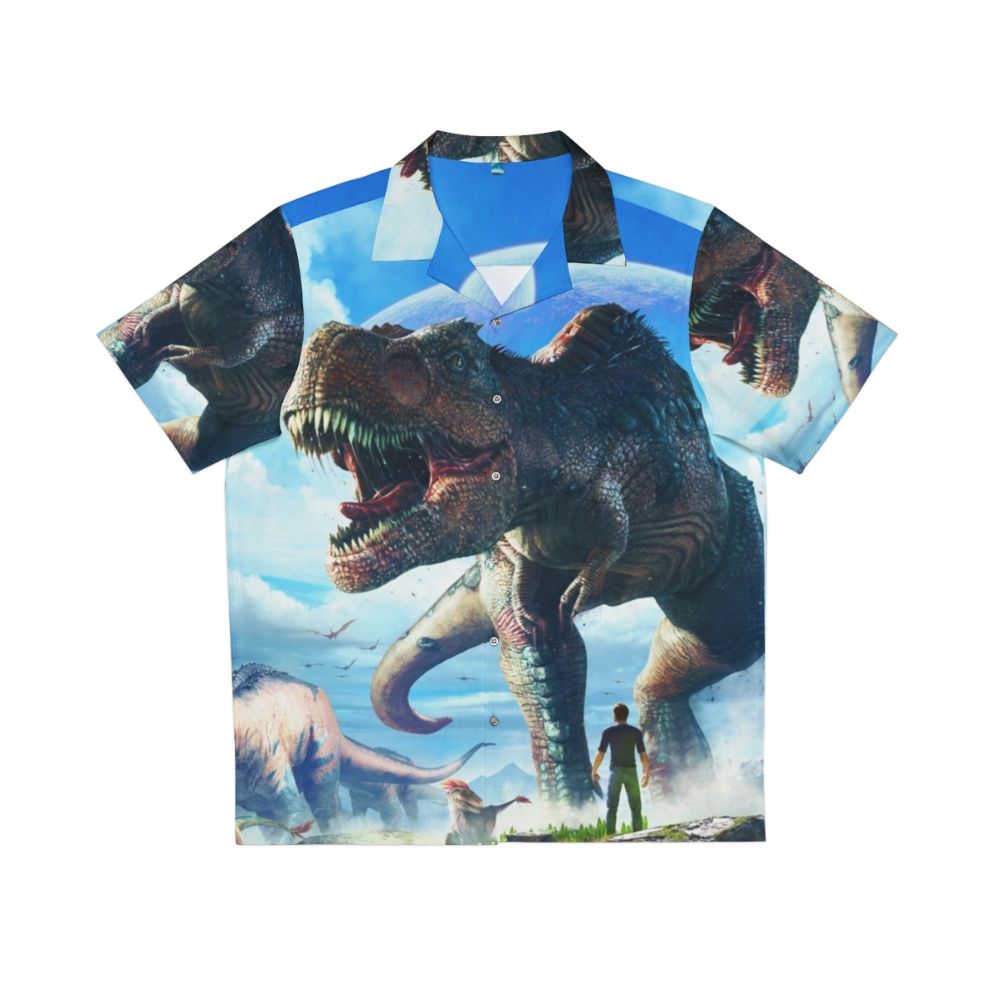 Ark Survival Evolved T-Rex Sky Hawaiian Shirt