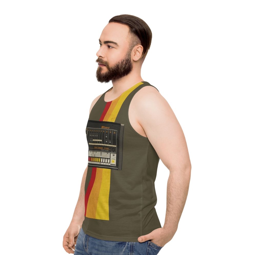 Retro TR 808 Unisex Tank Top - men side