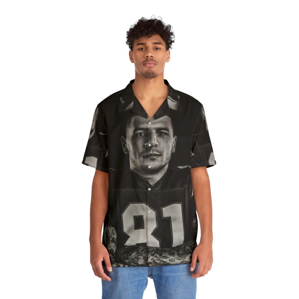 Aaron Hernandez NFL Hawaiian Shirt - Lifestyle