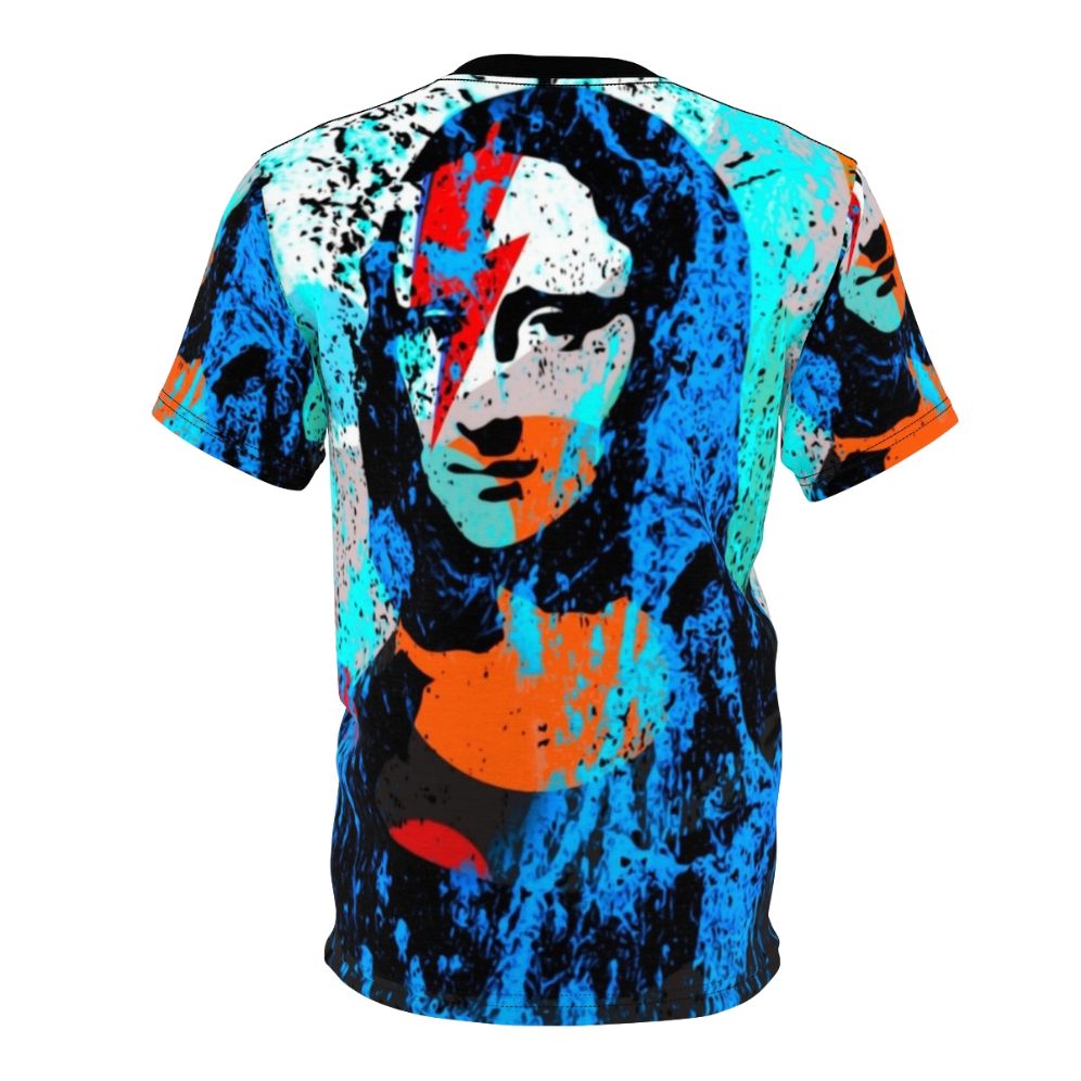 Mona Lisa inspired pop art graphic on a t-shirt - Back