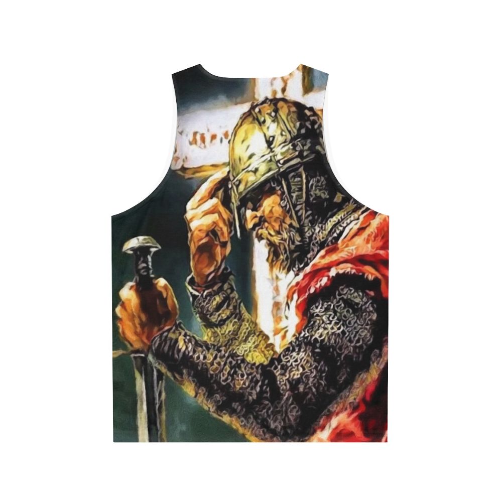 Crusader Knight Unisex Tank Top featuring Oleksandr Usyk, the Ukrainian Heavyweight Champion - Back