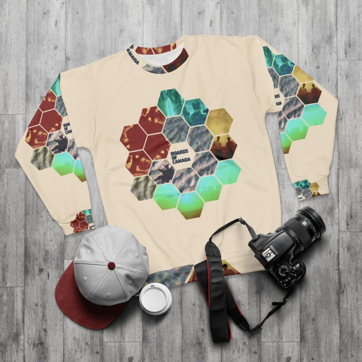 Boards Of Canada Hexagon Sun Sweatshirt - flat lay