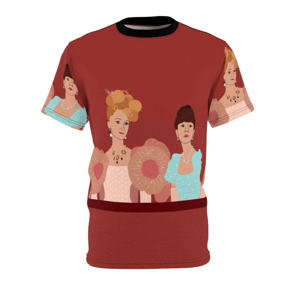 Bridgerton-inspired t-shirt with Eloise Bridgerton and Cressida Cowper print