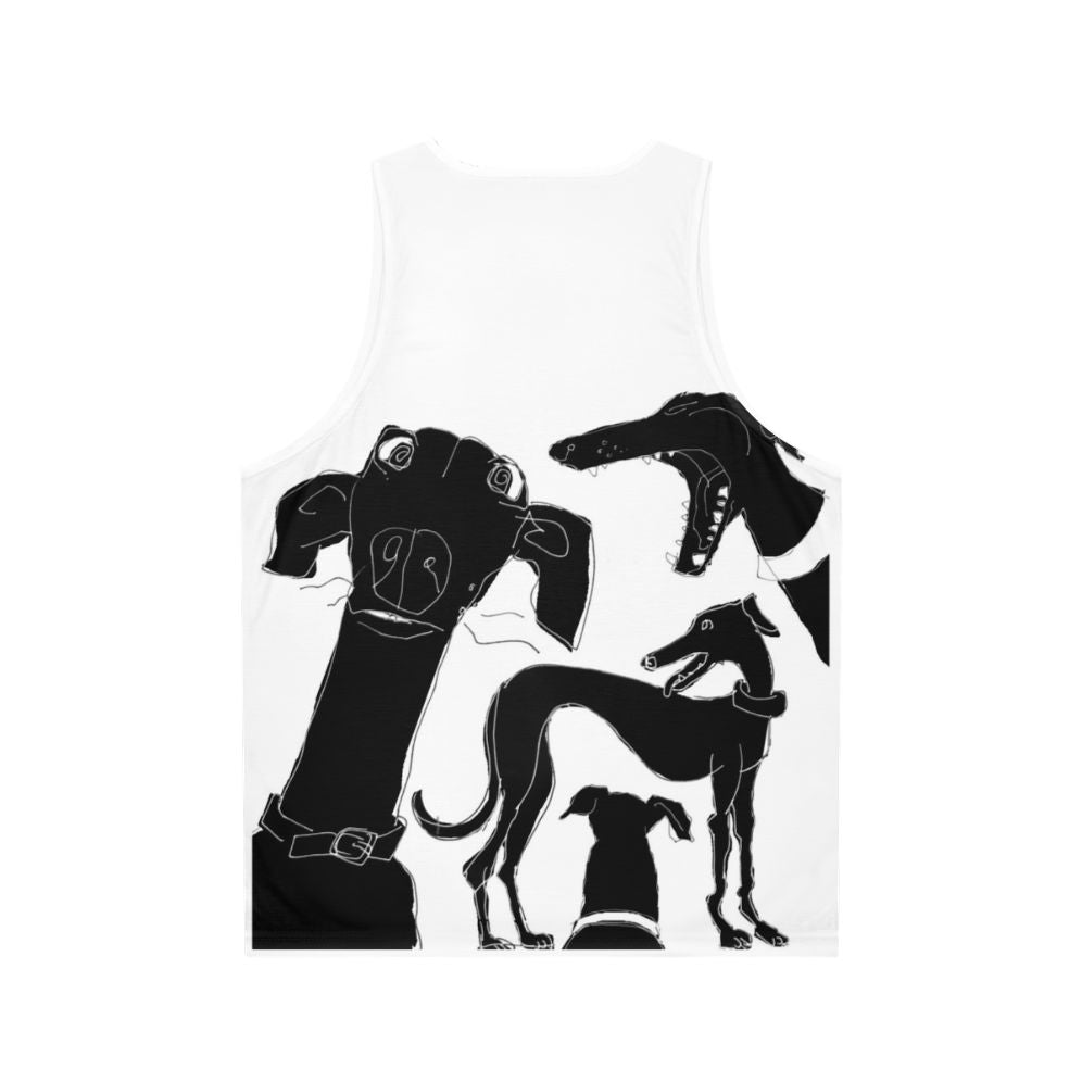 Greyhound Pixel Graphic Tank Top - Back