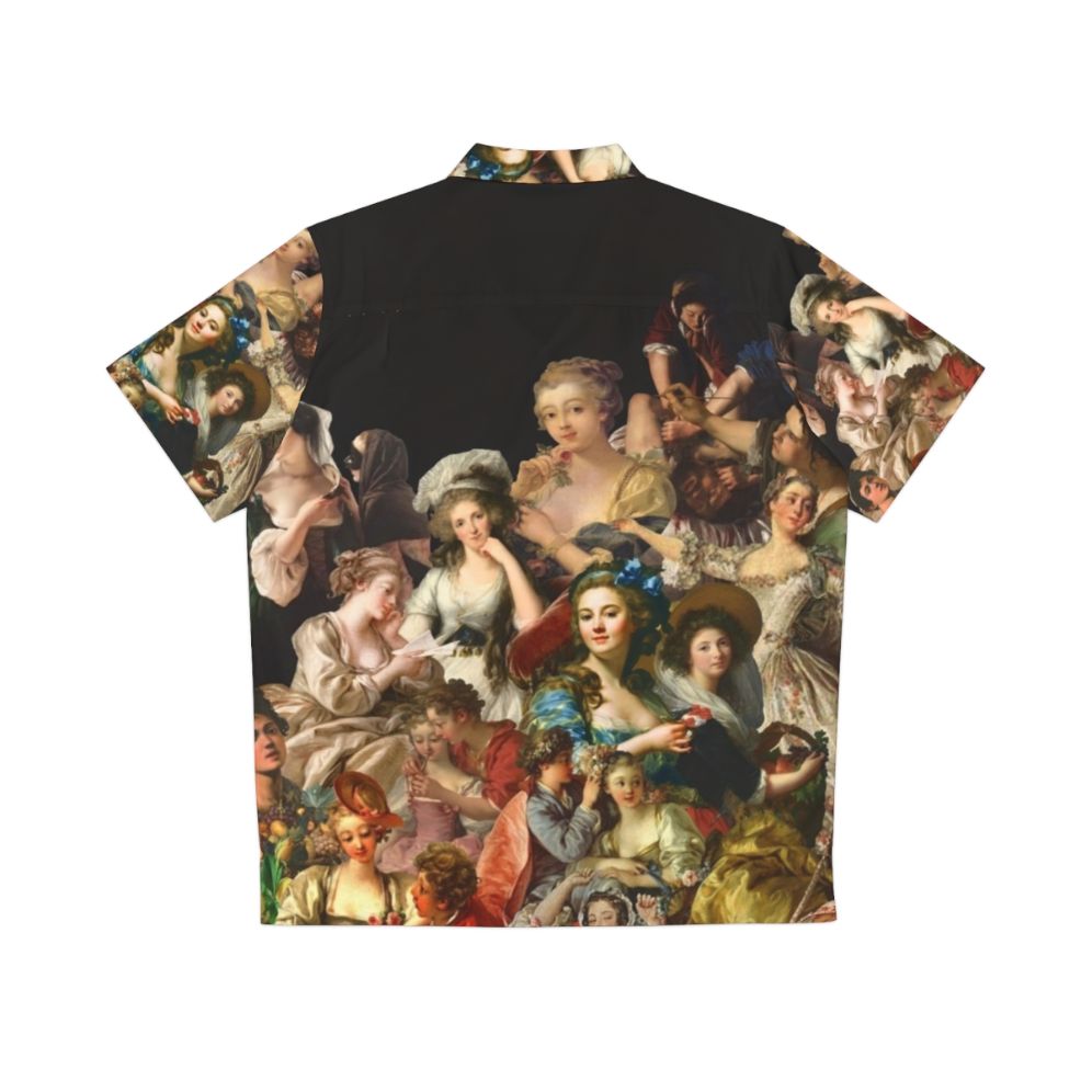 Artistic Hawaiian Shirt with Baroque, Renaissance, and Rococo Inspired Designs - Back