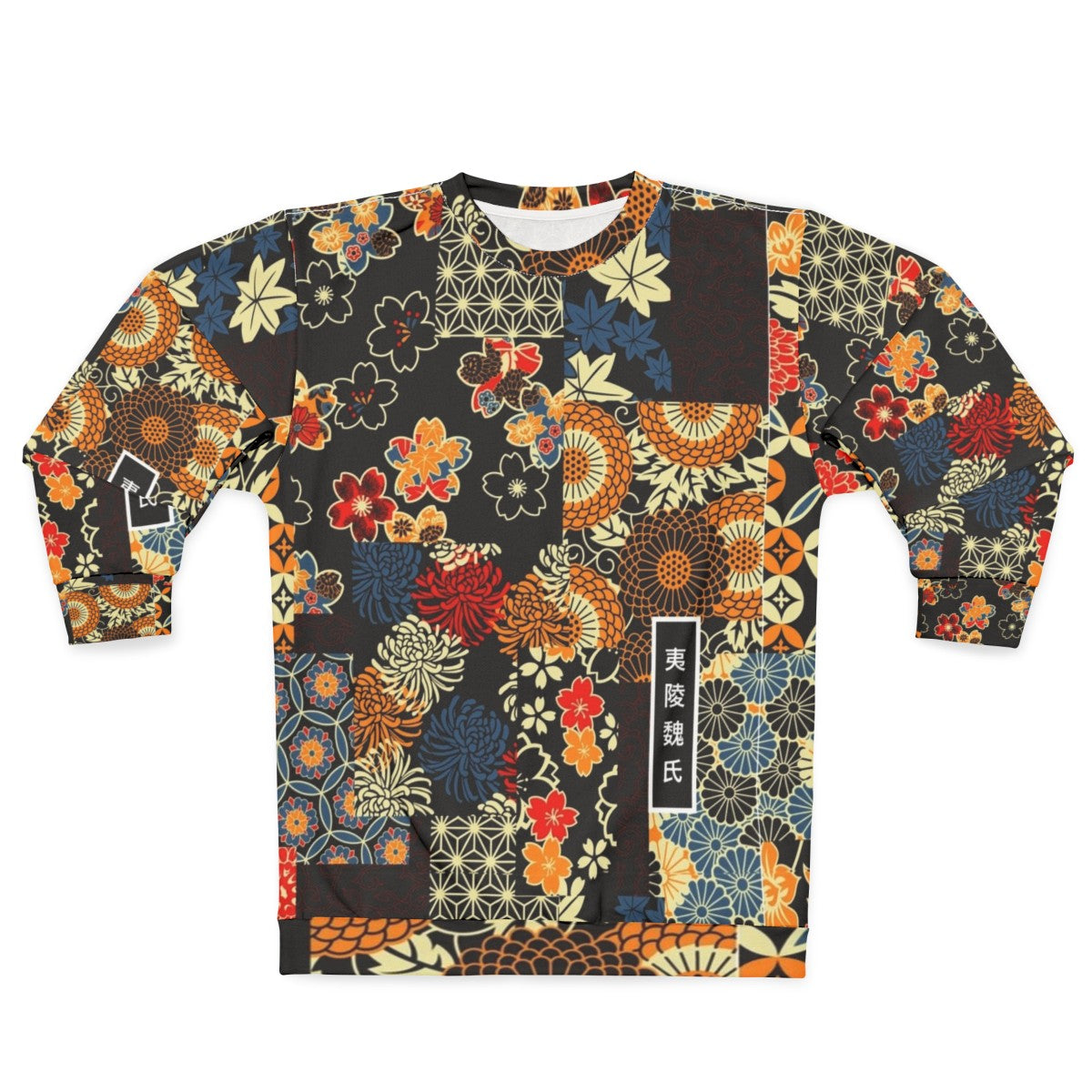 Anime inspired kimono seamless sweatshirt