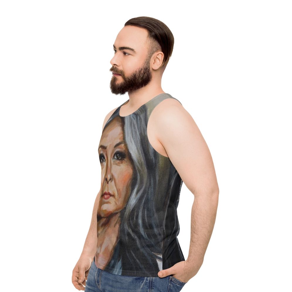 Roseanne Barr Unisex Tank Top - men side