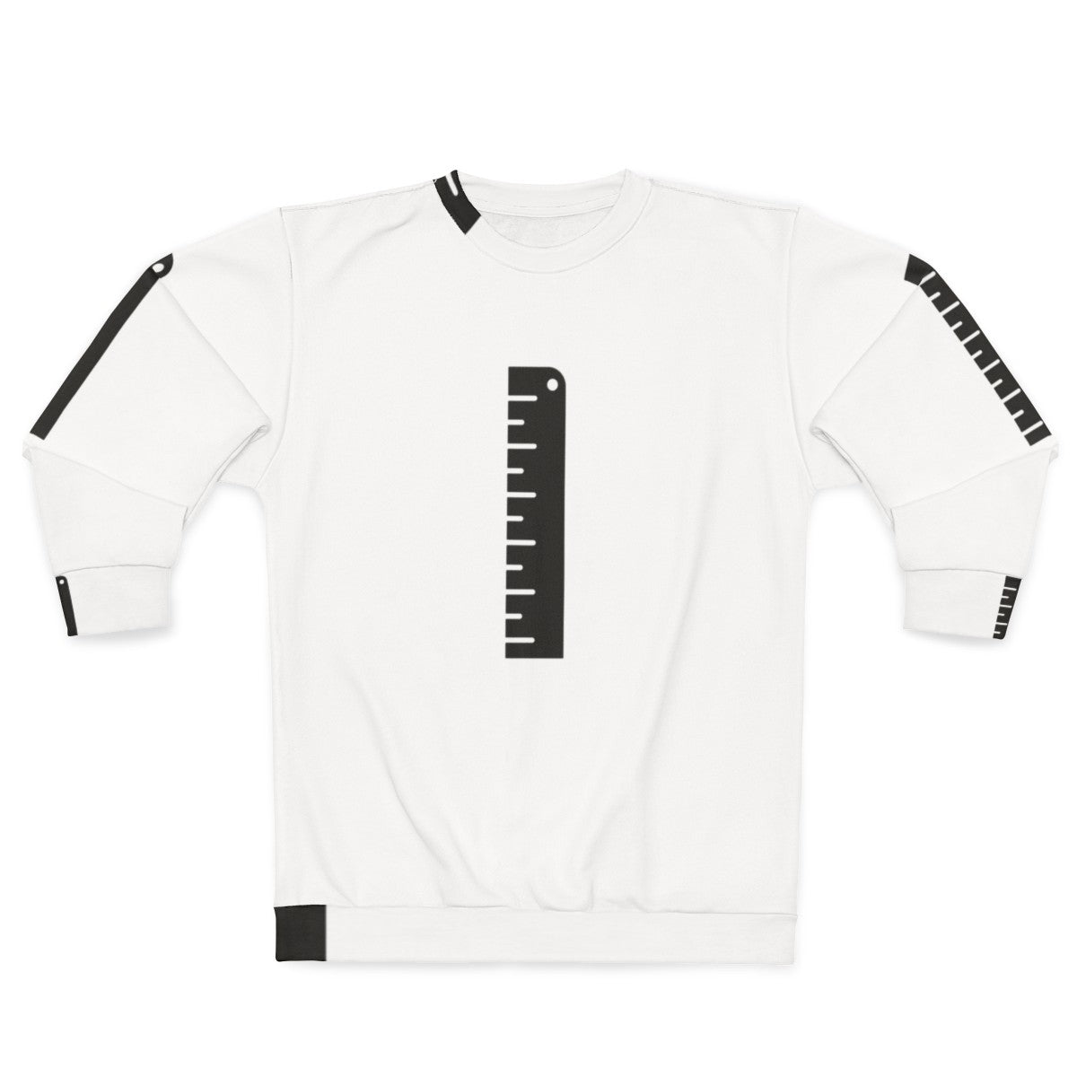 Ruler Sweatshirt with Measurement Markings