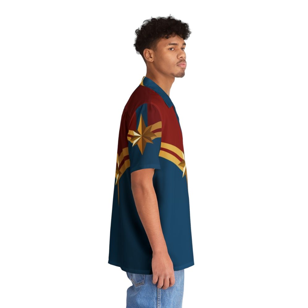 Captain Marvel Hawaiian Shirt Costume - People Pight