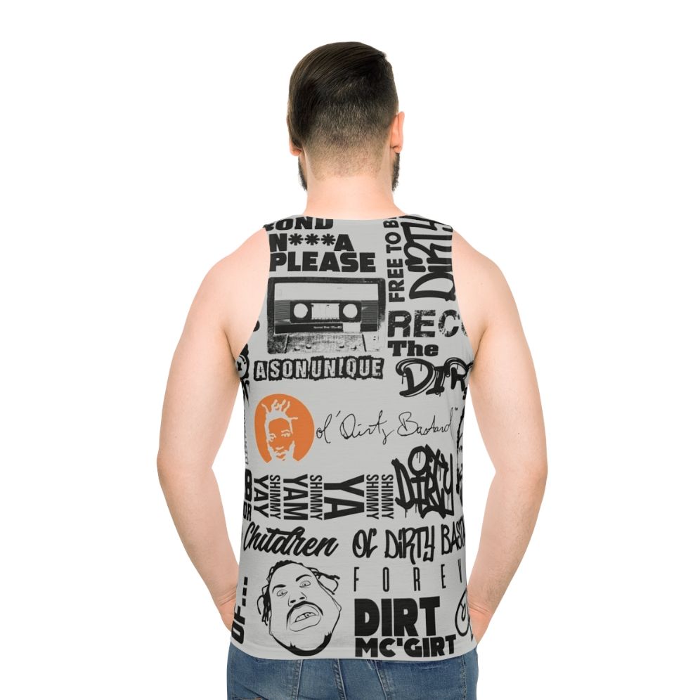 ODB Word Cloud Hip Hop Tank Top - men back