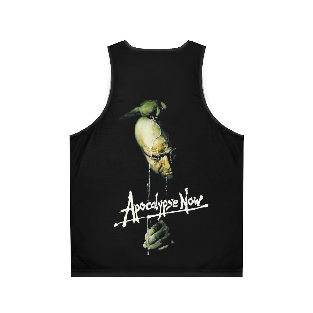 Unisex horror tank top with Apocalypse Now inspired design - Back