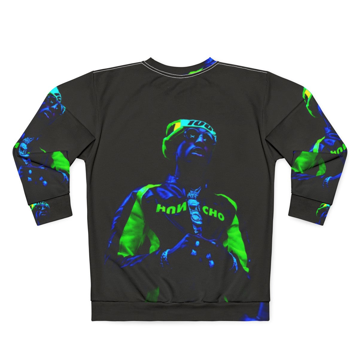 Quavo Migos Neon Green Sweatshirt - Back