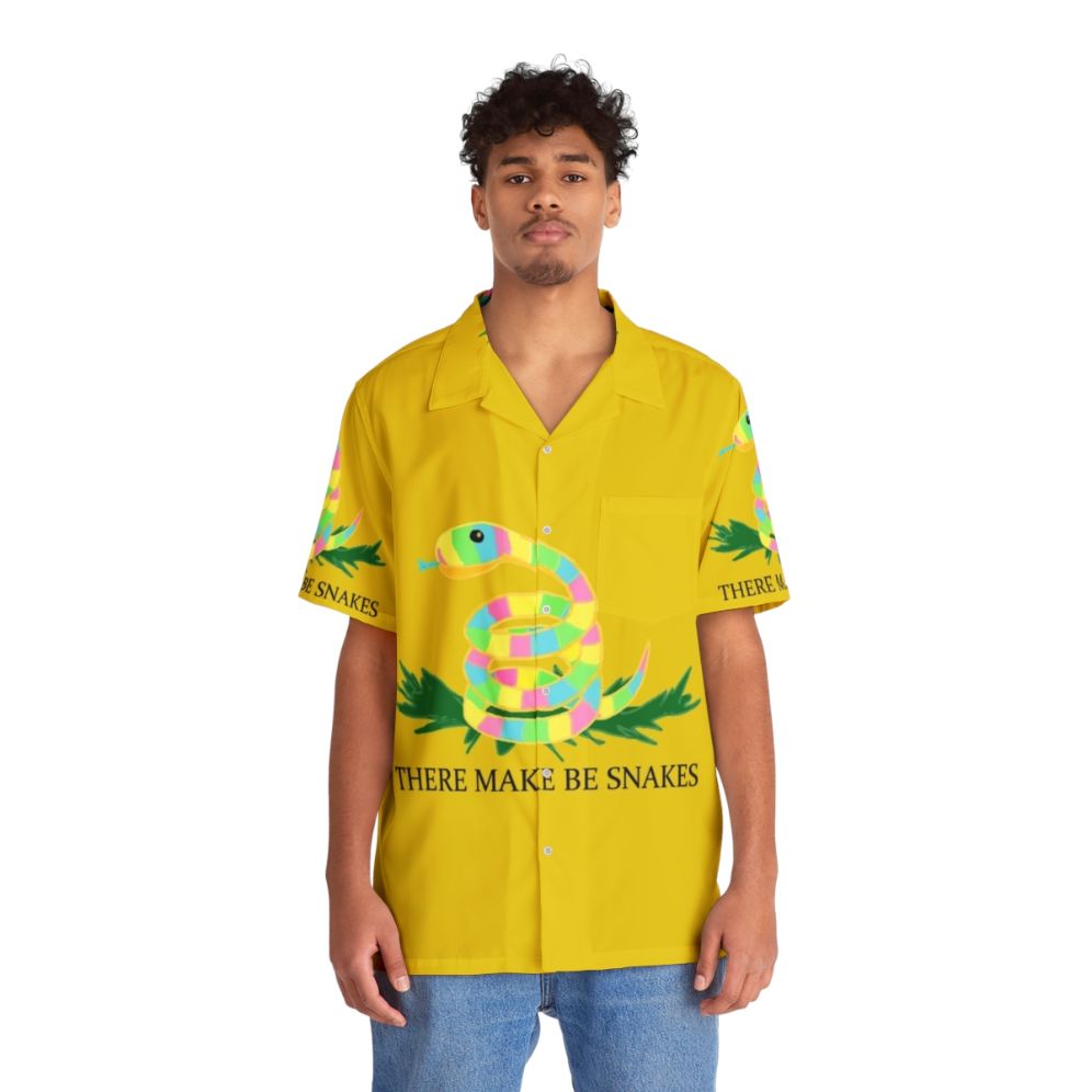 Snakes Pattern Hawaiian Shirt - People Front