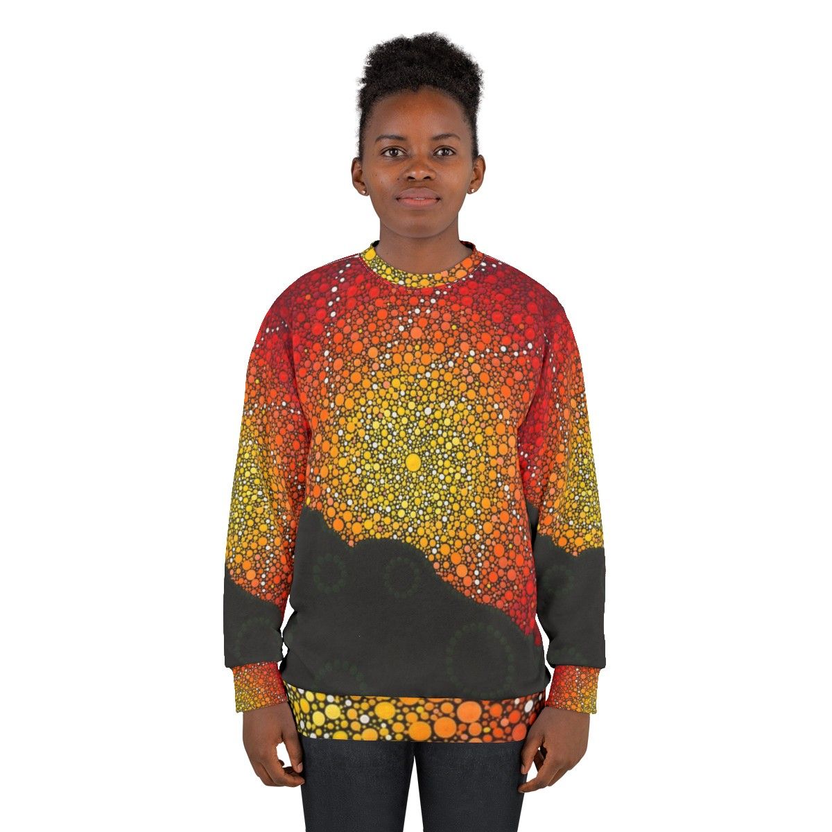 Wollumbin Dreaming Aboriginal Culture Sweatshirt - women