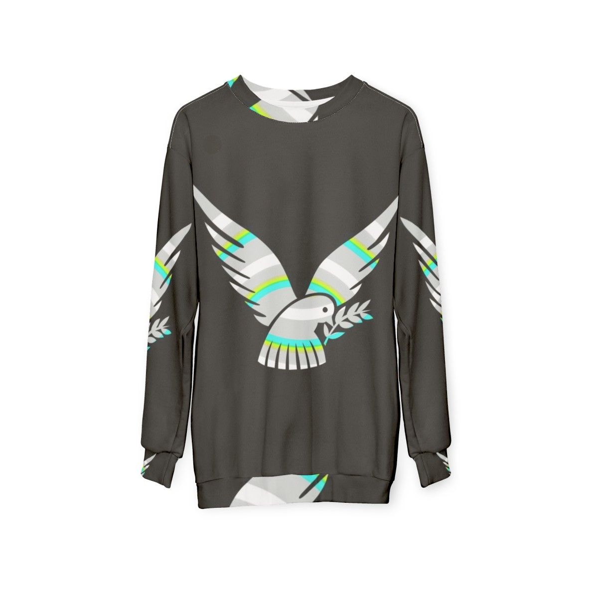 Legendary dove animal art sweatshirt - hanging