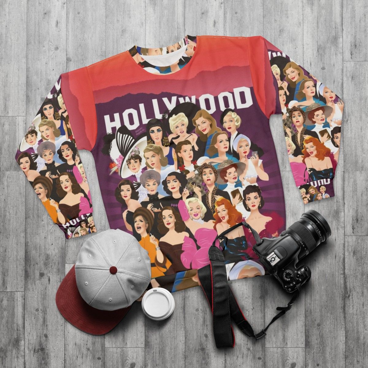 Alejandro Mogollo Hollywood-inspired sweatshirt - flat lay