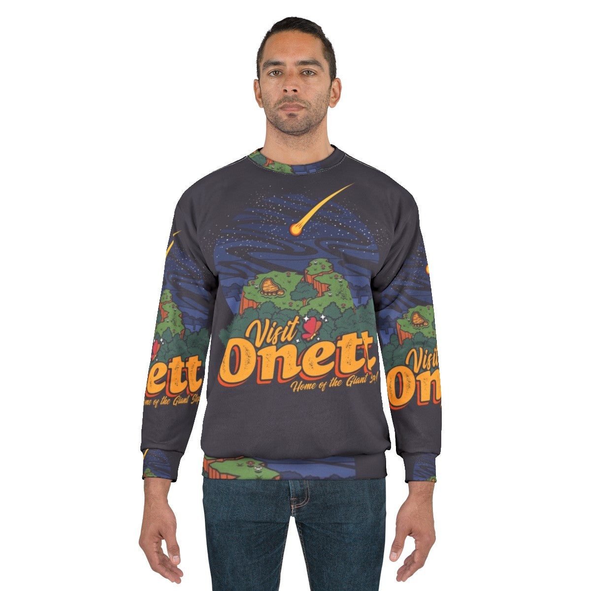 Earthbound Onett Town Sweatshirt - men