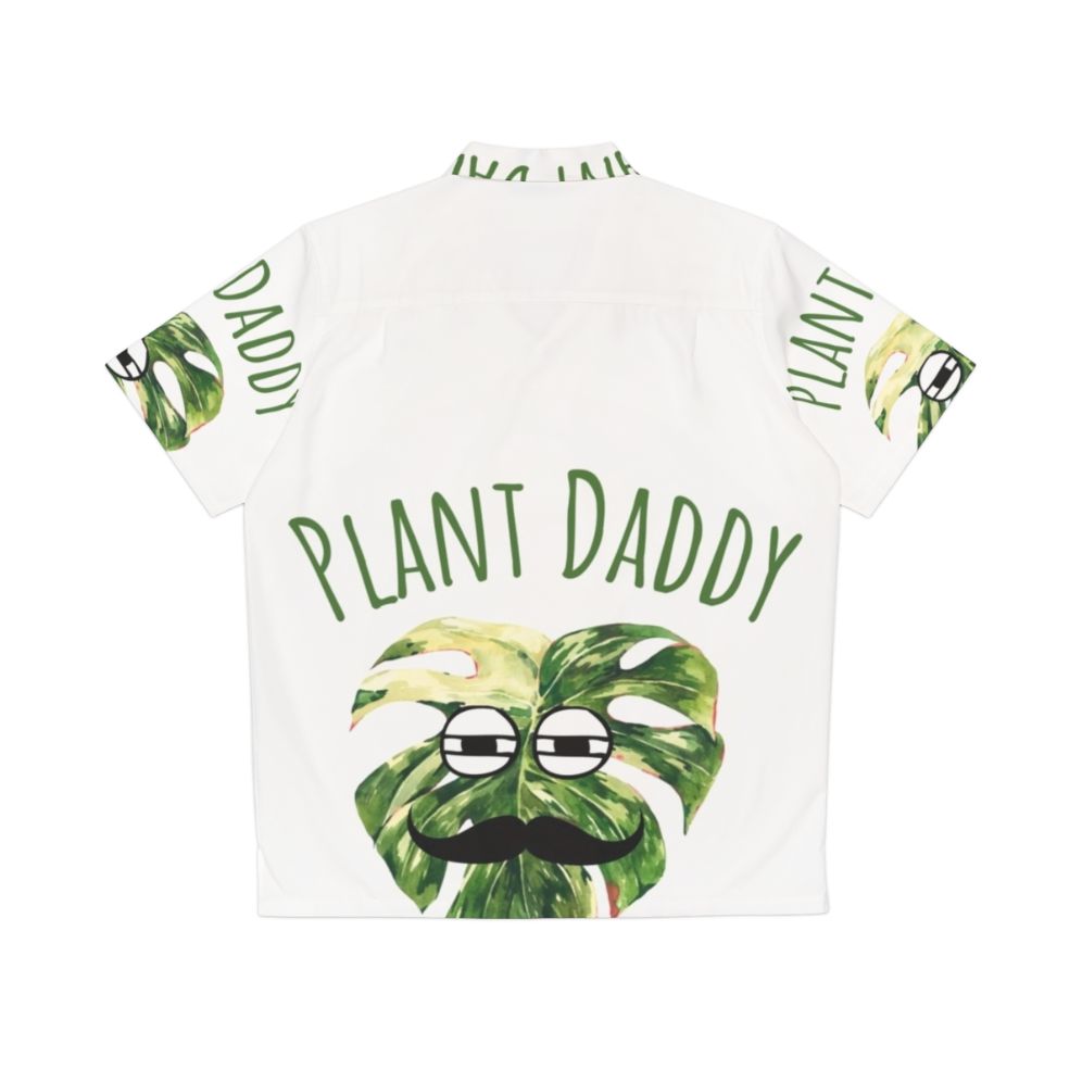 Best Plant Daddy Hawaiian Shirt featuring Monstera Variegata - Back