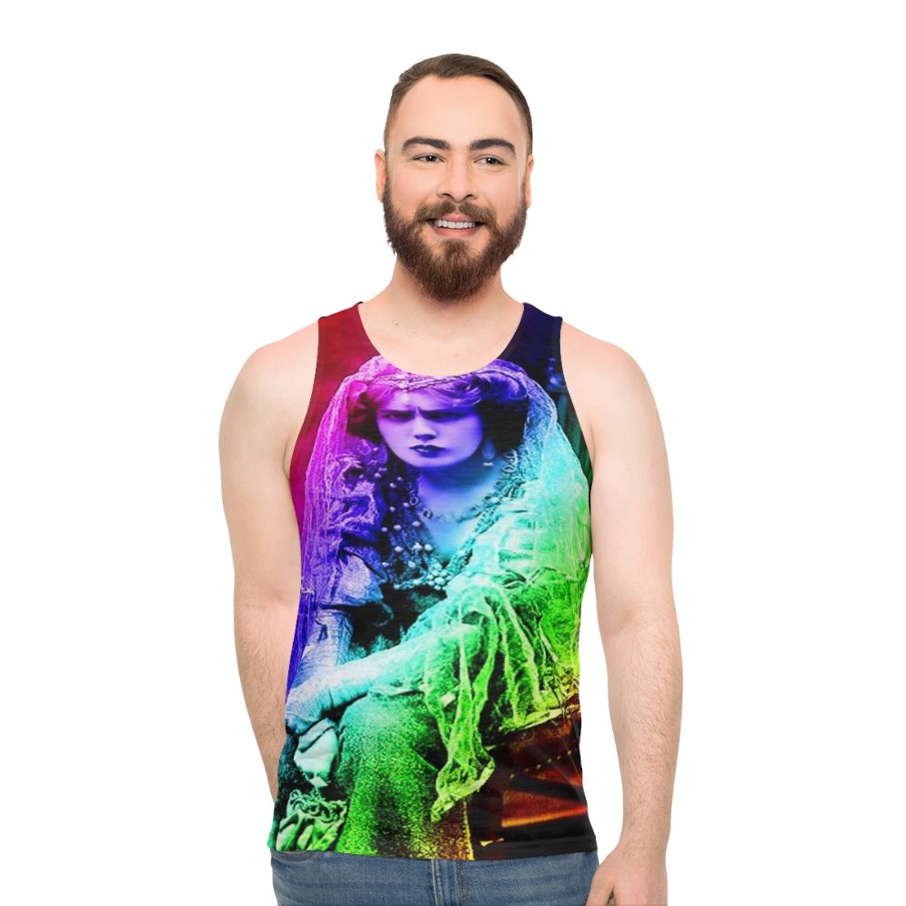 Vampire Unisex Tank Top with Abstract Nature Designs - men