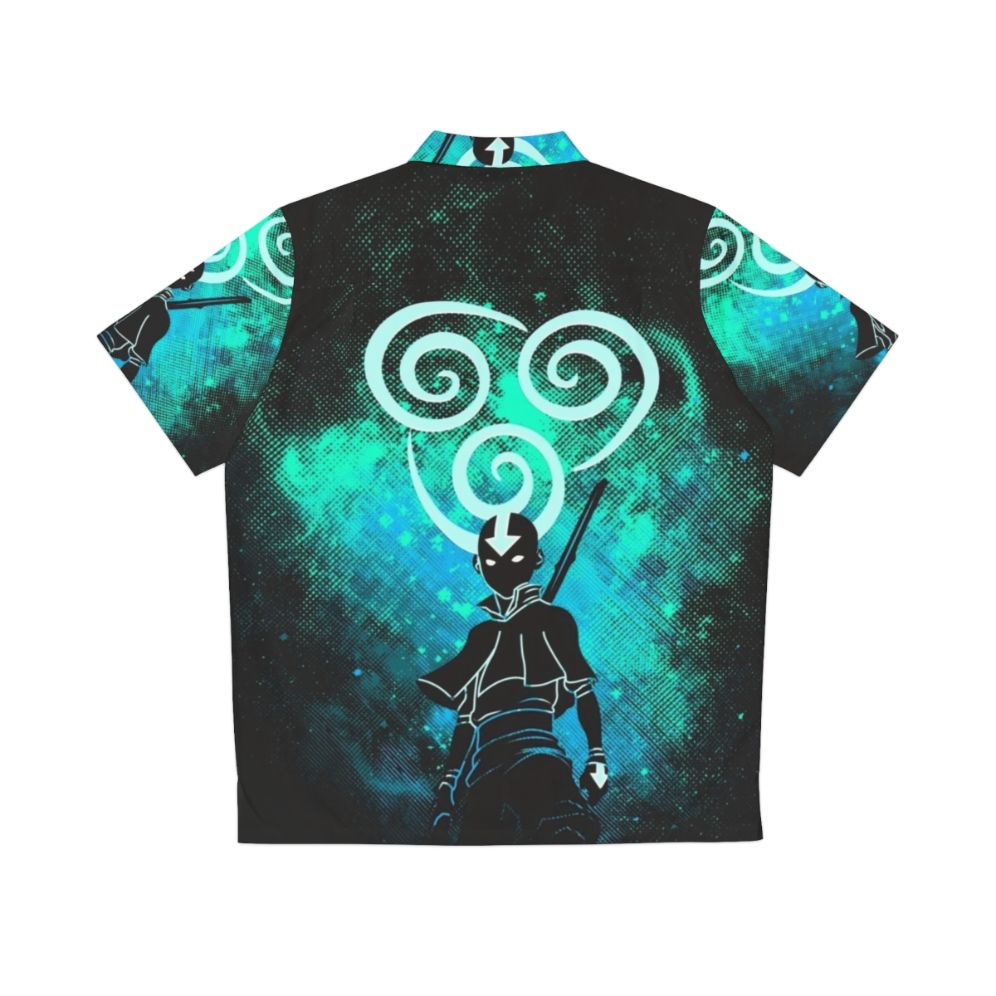 Air Art Hawaiian Shirt featuring Air Bender and The Last Airbender inspired design - Back