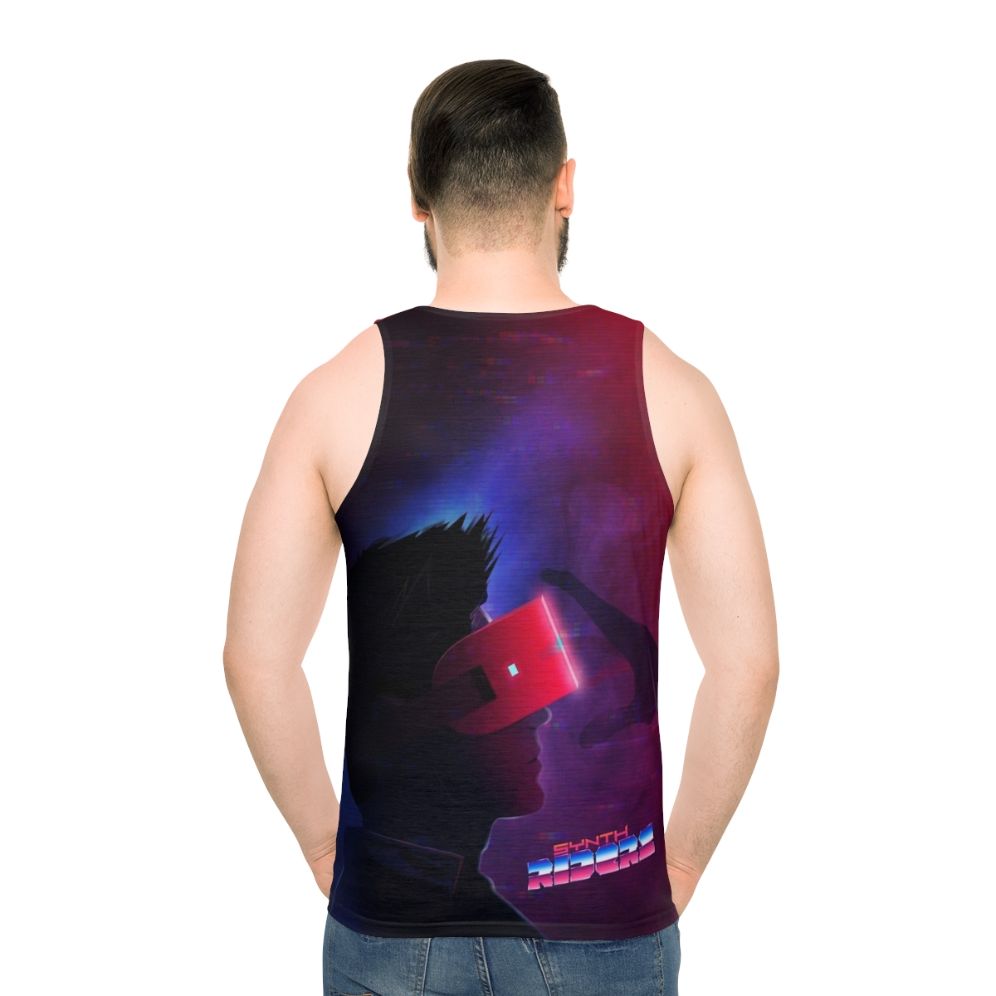 Synth Riders Virtual Reality Unisex Tank Top - men back