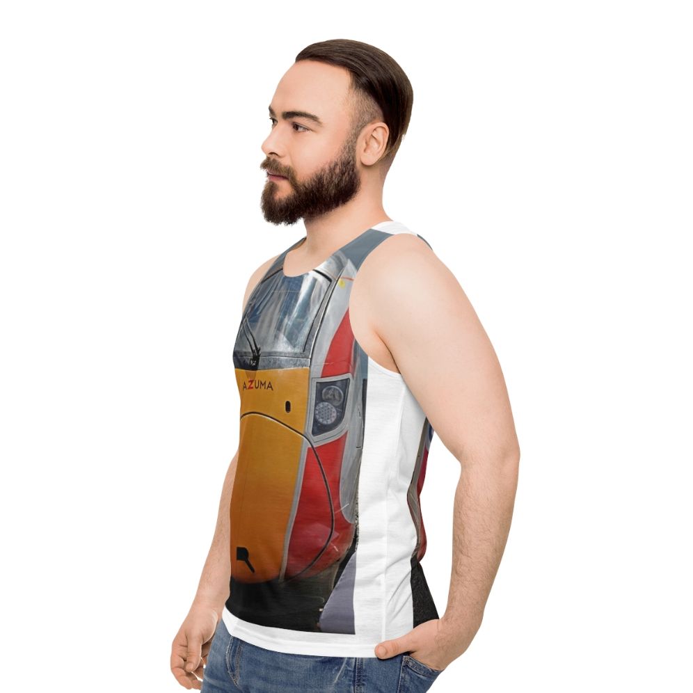 LNER Azuma High-Speed Train Unisex Tank Top - men side