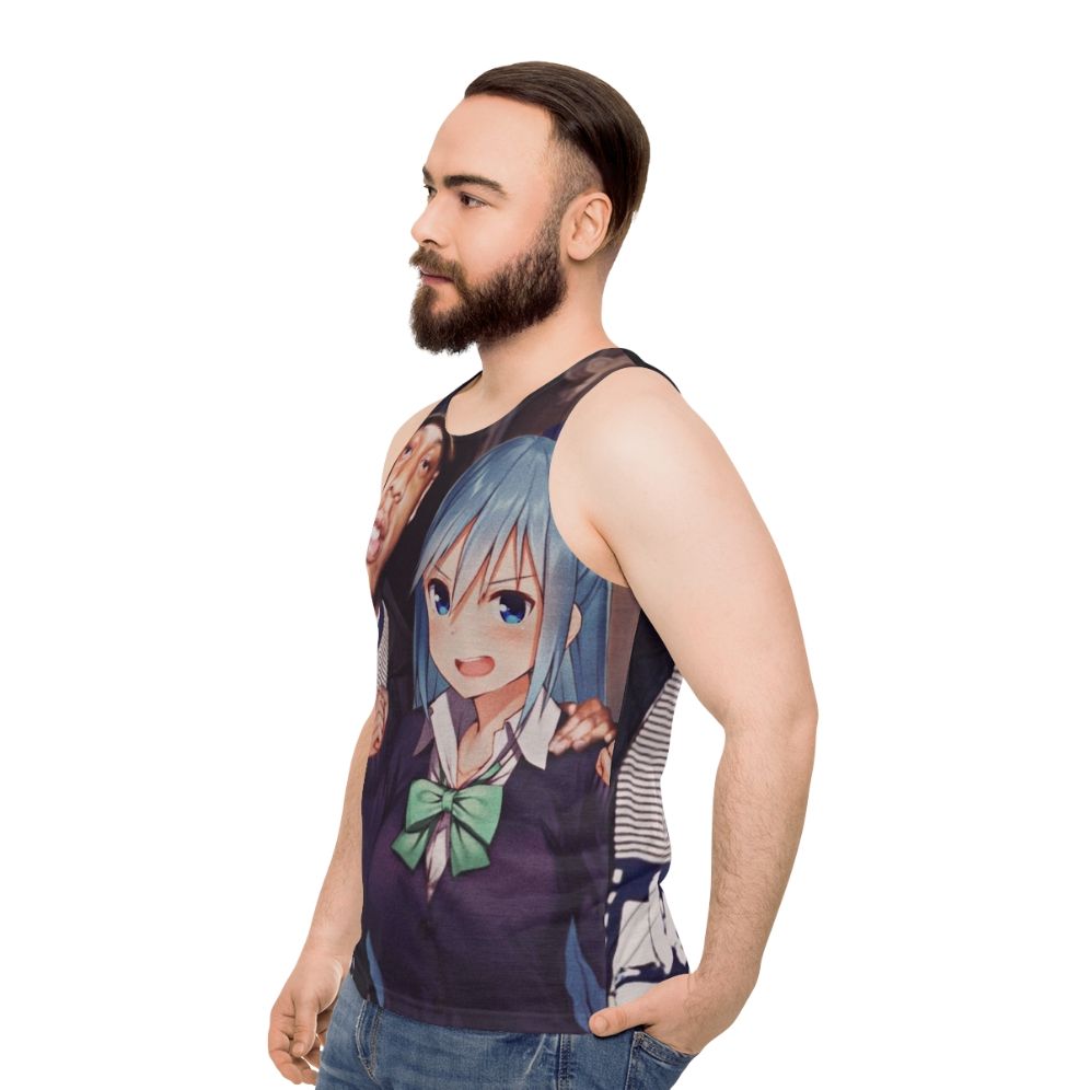 Jay Z x Aqua Anime Unisex Tank Top - men side