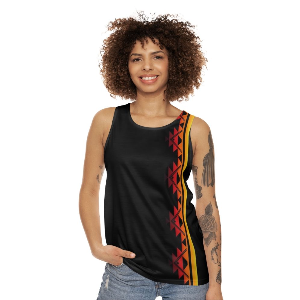 Klamath Tribes Sunset Mountain Unisex Tank Top - women