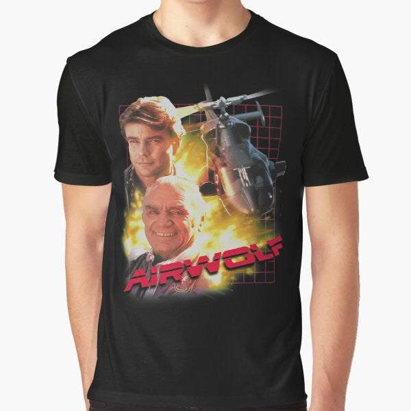 Airwolf 80s Retro TV Series Graphic T-Shirt