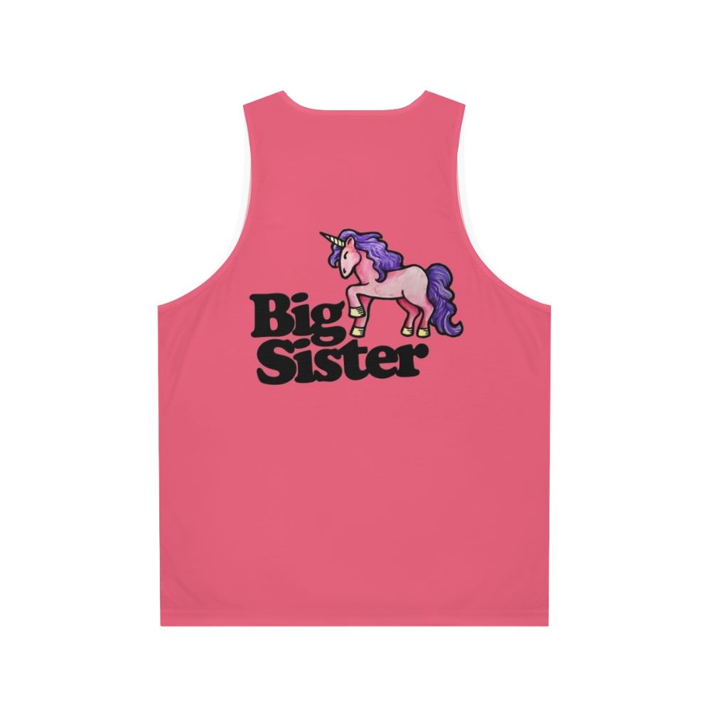 Big Sister Unicorn Tank Top - Back