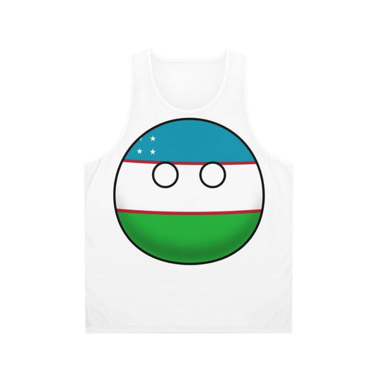 Uzbekistan Countryball Unisex Tank Top