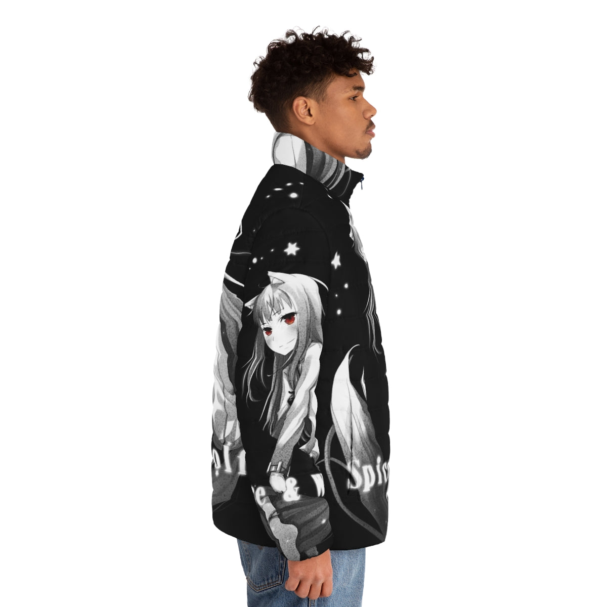 Nuar Night Puffer Jacket inspired by the anime Spice and Wolf - men side right