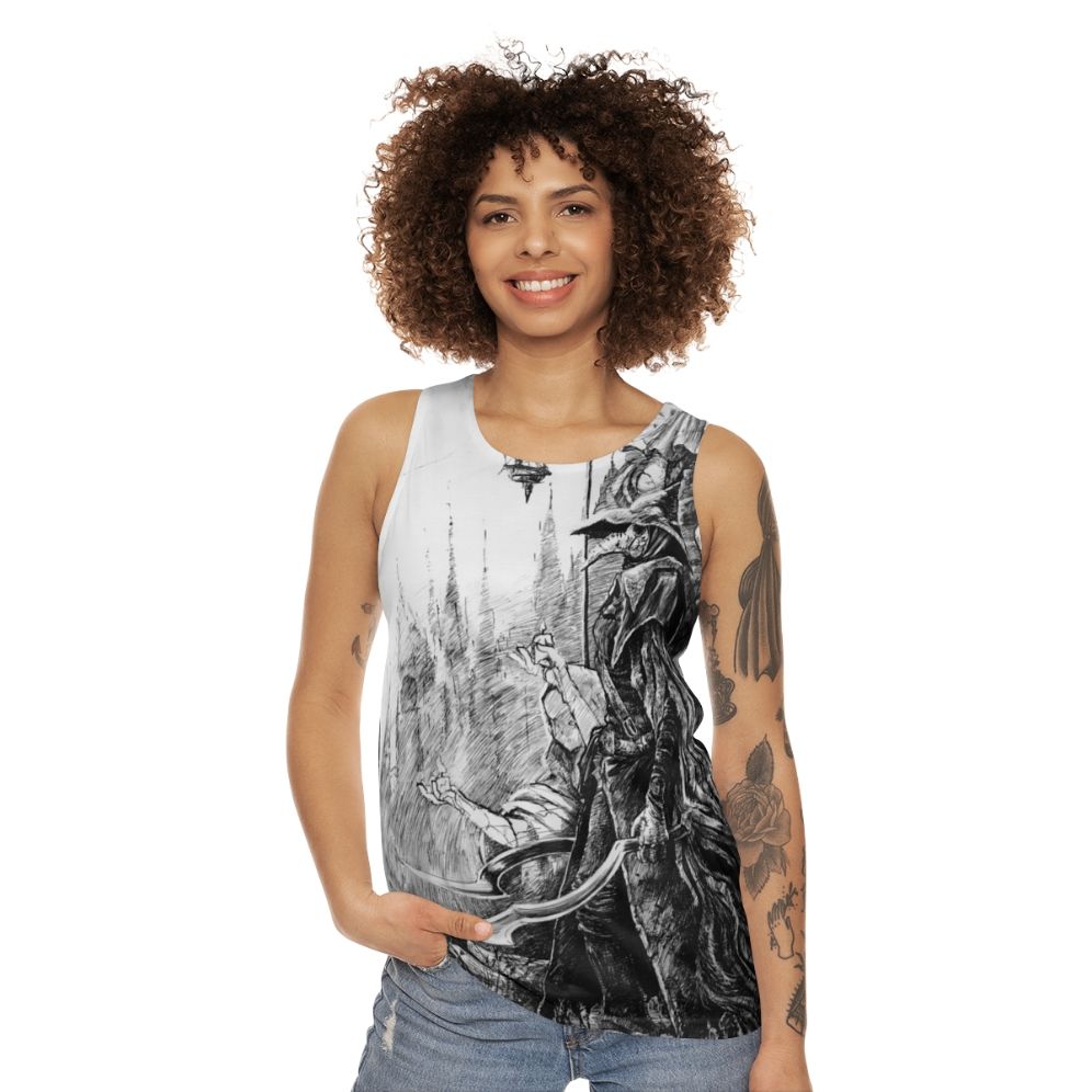 Bloodborne Eileen the Crow Unisex Tank Top - women