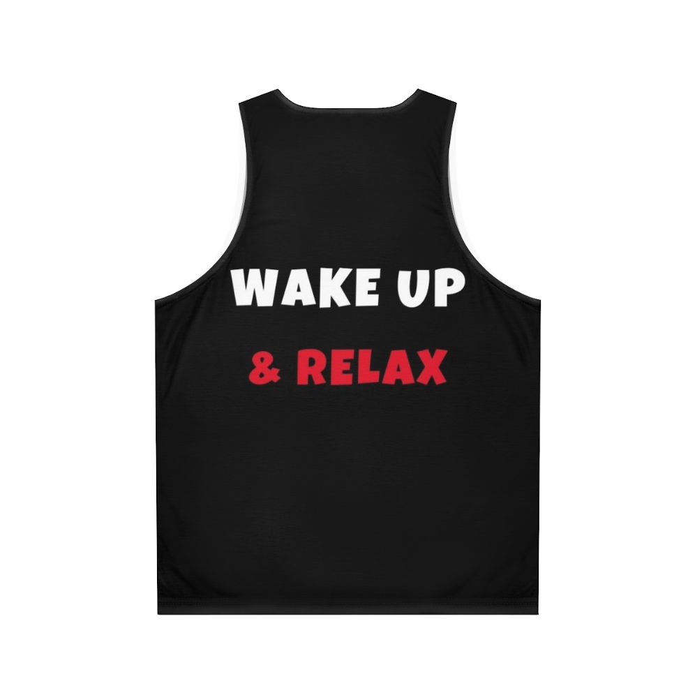 Unisex tank top for relaxation and leisure activities - Back