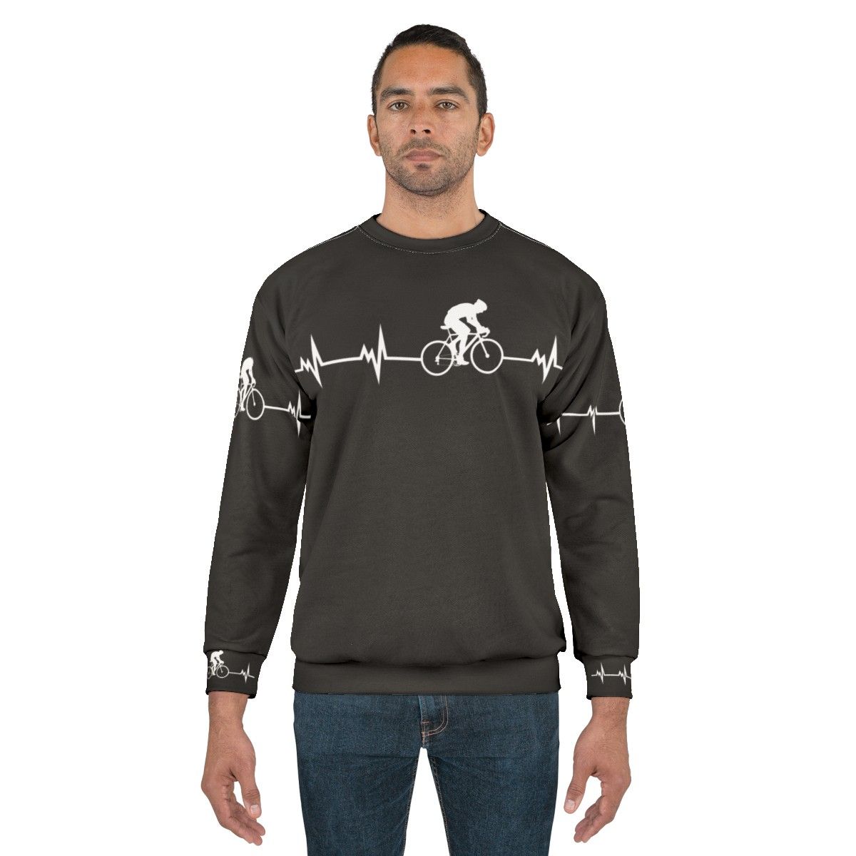 Cycling Heartbeat Graphic Sweatshirt - men