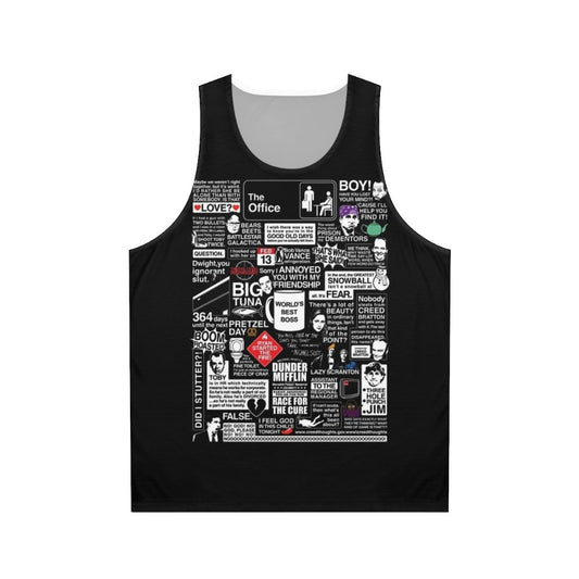 The Office TV Show Quotes Unisex Tank Top