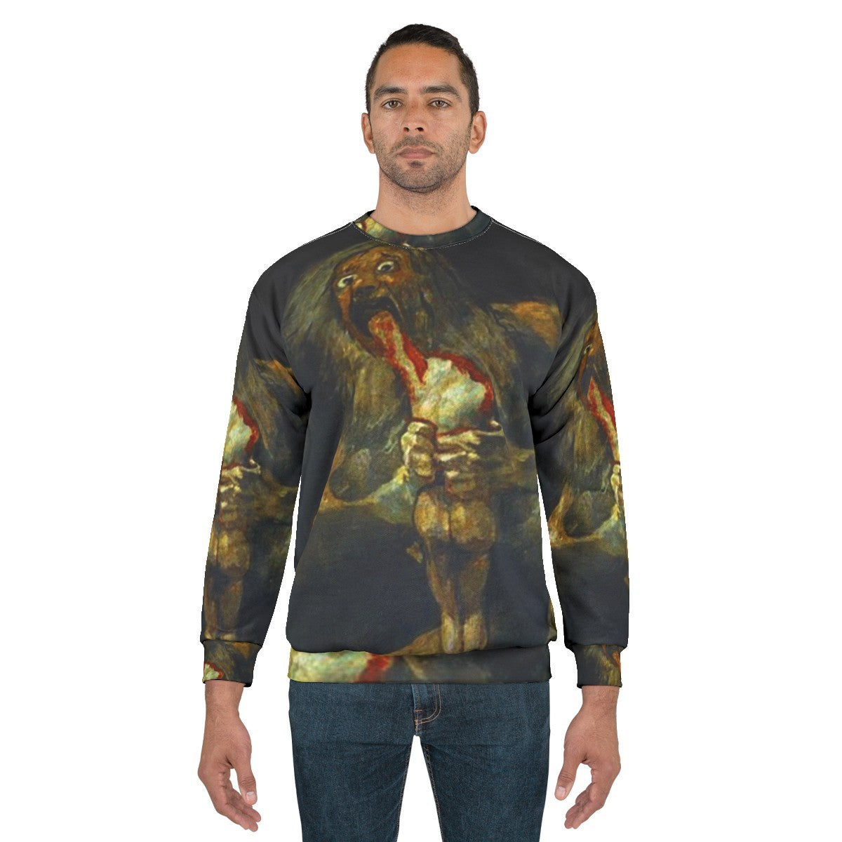 Francisco Goya 'Saturn Devouring His Son' art history sweatshirt - men