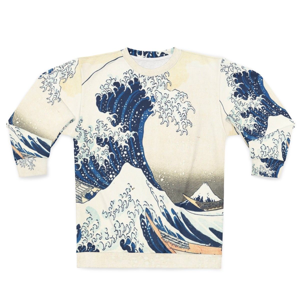 Kanagawa Wave Japanese Wave Sweatshirt by Hokusai