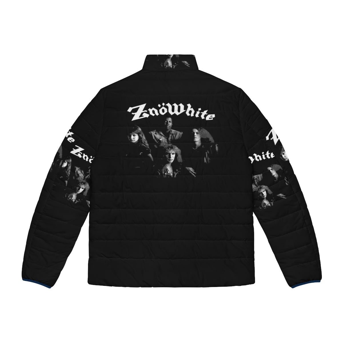 Znowhite Puffer Jacket for Metal Fans - Cozy Winter Wear with a Thrash Metal Twist - Back