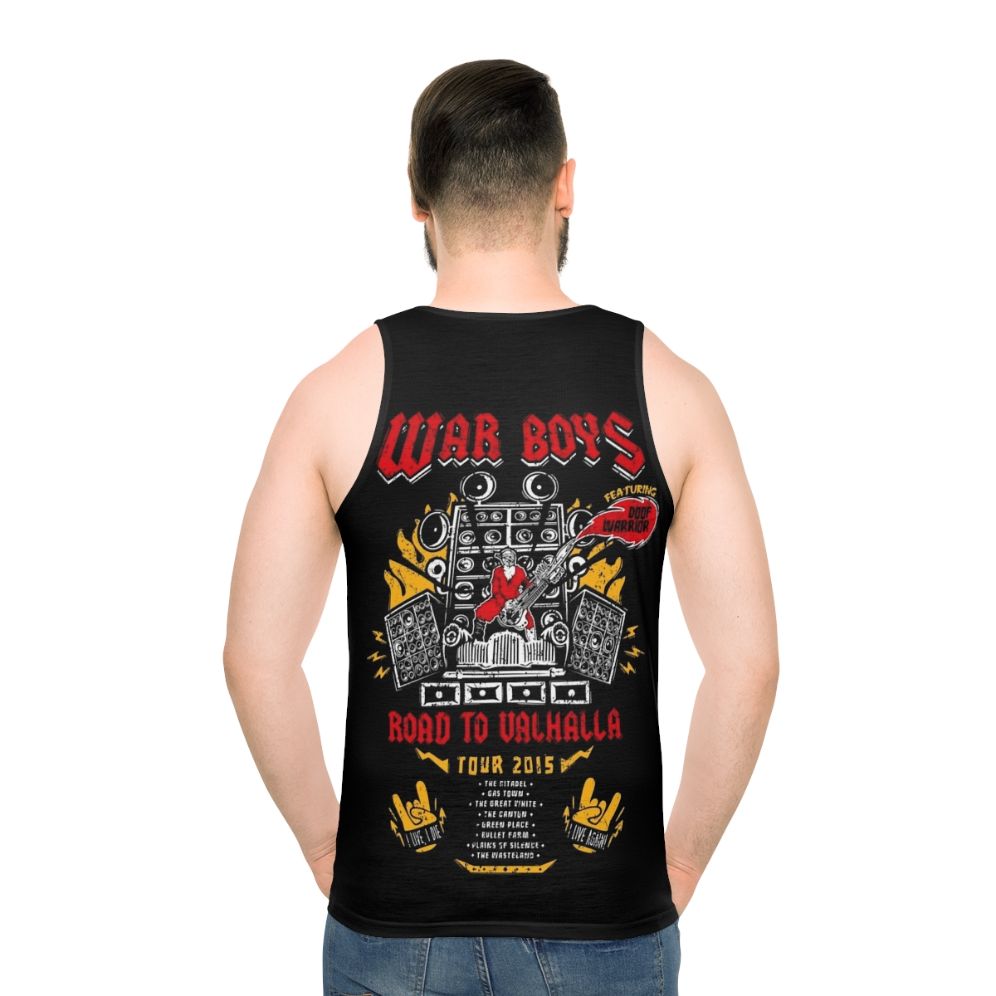 Unisex Road to Valhalla Tour Tank Top - men back