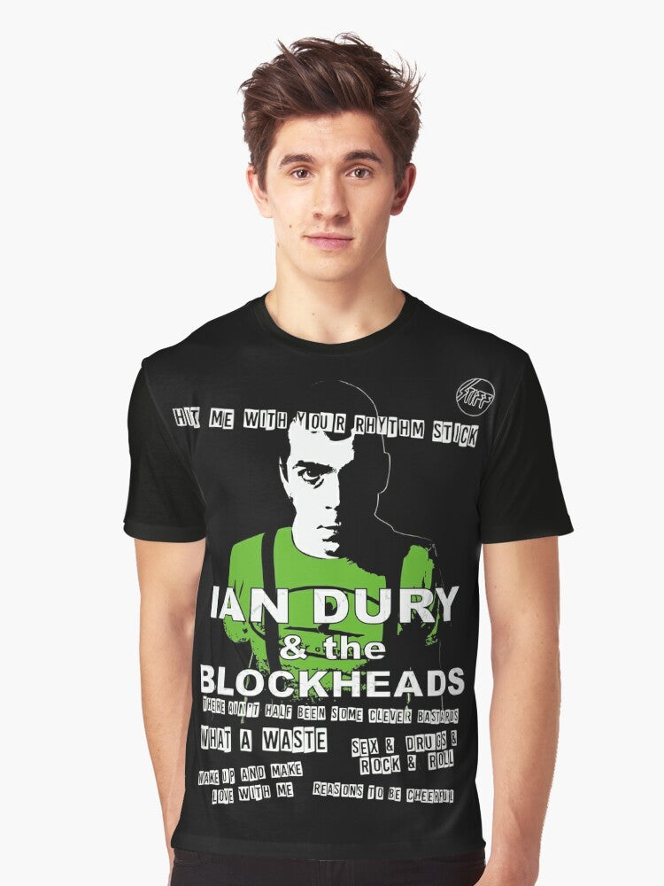 Ian Dury & The Blockheads Graphic T-Shirt featuring the iconic post-punk band logo - Men