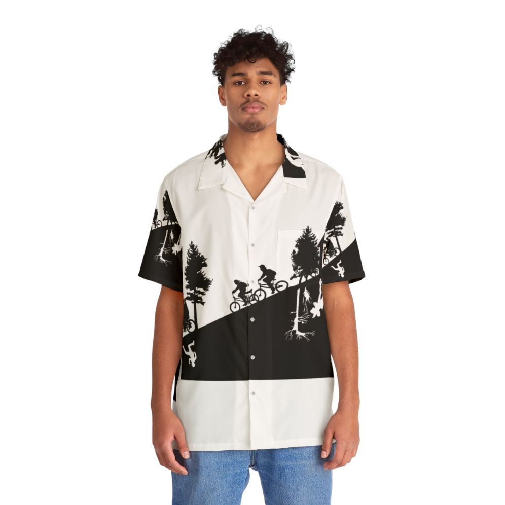 Upside Down Demogorgon Hawaiian Shirt inspired by Stranger Things - People Front