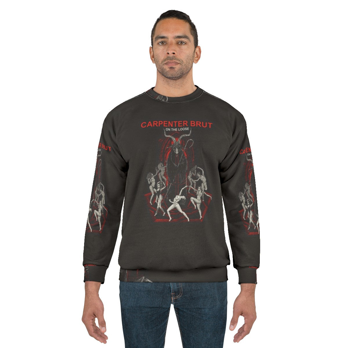 Carpenter Brut retro synthwave inspired sweatshirt - men