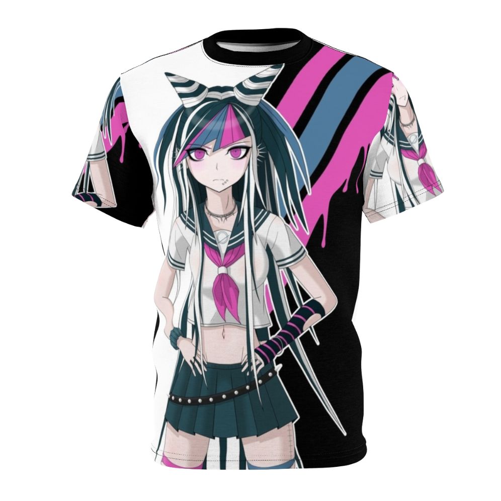 Mioda Ibuki anime-inspired graphic t-shirt with vibrant, colorful design