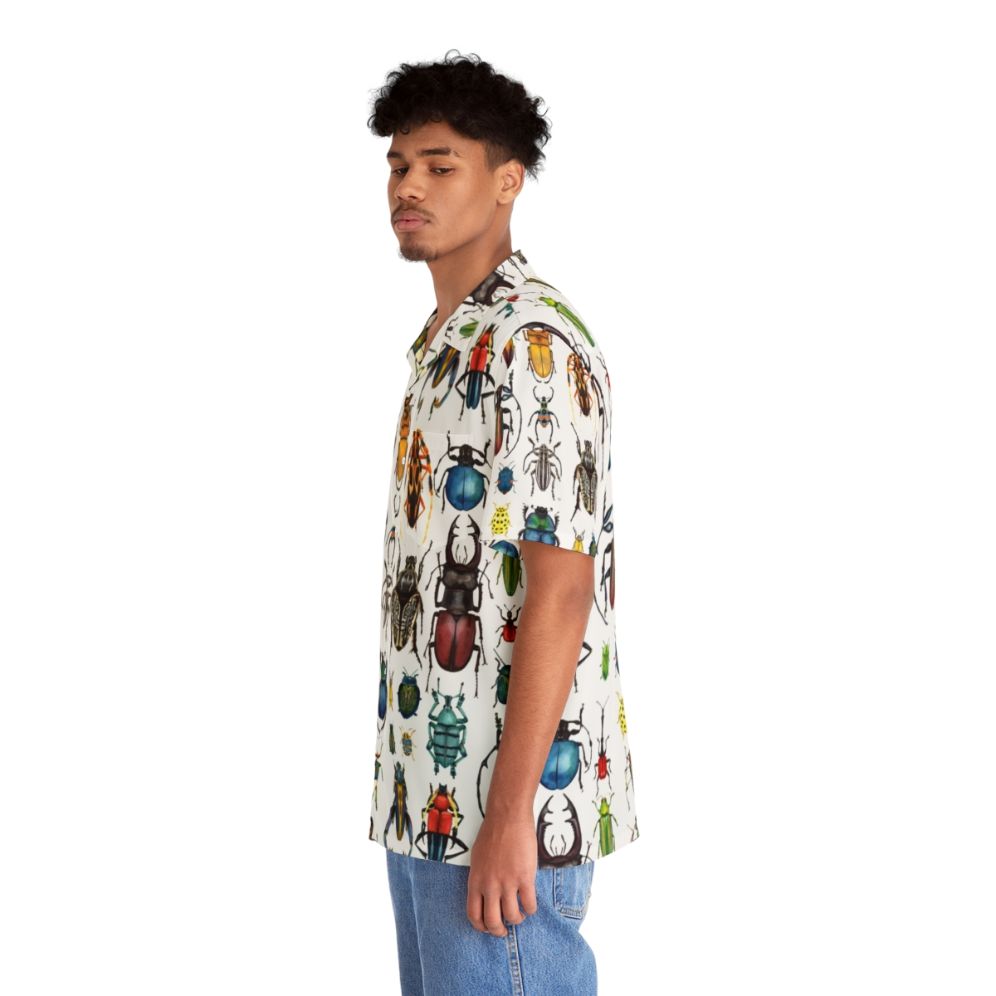 Beetle Collection Hawaiian Shirt featuring a vibrant nature-inspired design - People Left