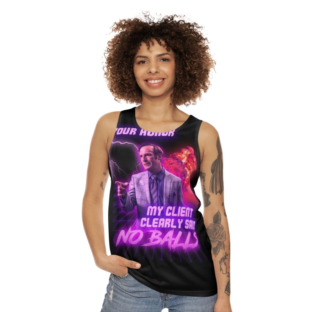 Unisex "No Balls" Funny Novelty Tank Top - women