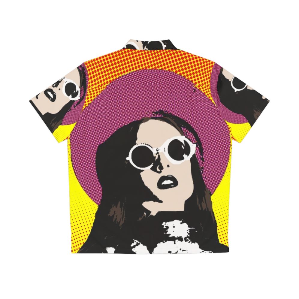 Allie X Pop Art Hawaiian Shirt with Graphic Design - Back